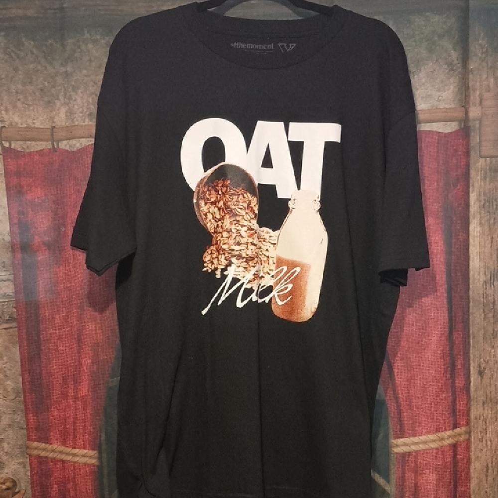 OAT Milk Black T-Shirt